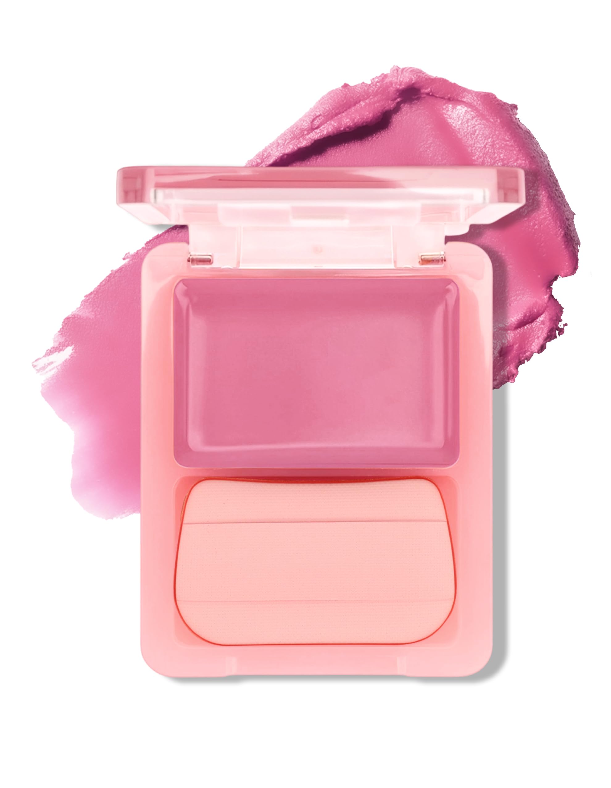 Erinde Cheek Sakura Pink with Pink Dewy High color Dimensional Natural Healthy Beginner friendly Cheek, Balm, #02 Purple, puff, blush, Cream, Natural,