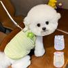 Autumn Pet Knitted Vest Traction Dog Clothes Teddy Bichon Small Dogs And Cats