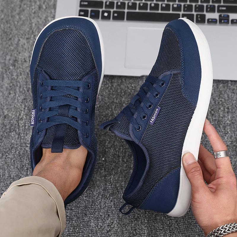 New Fashion Men's Sneakers Wide Toe Breathable Barefoot Sports Large Summer Trendy Black Mesh Casual Walking Shoes Hot Selling