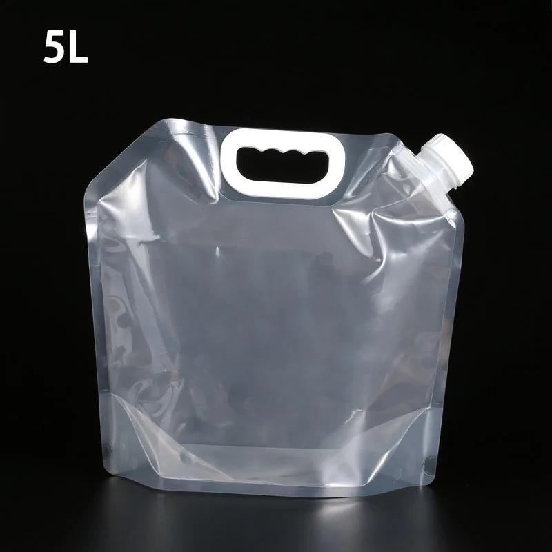 Outdoor Folding Water Bag Large Capacity Portable Water Bag Big Container Kettle Plastic Bucket Camping Equipment Supplies