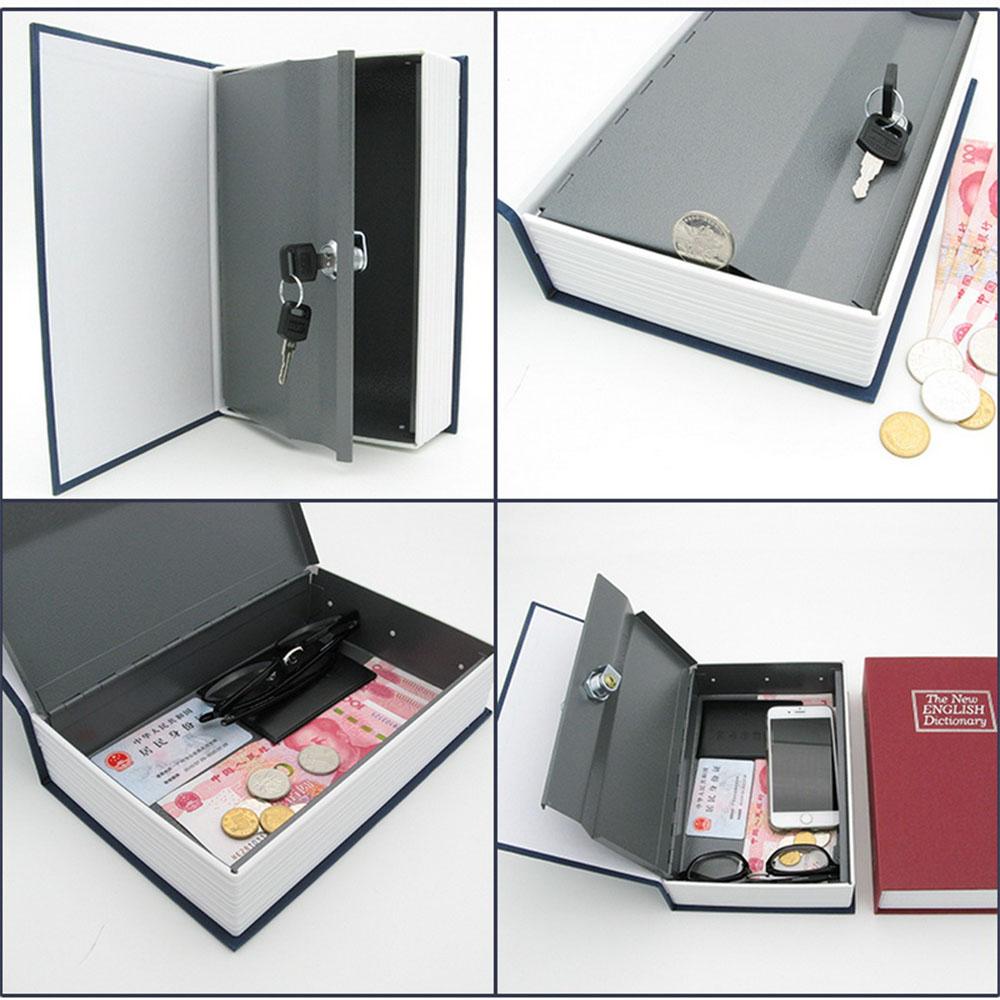 Book-Shaped Security Safe Box - Secret Storage for Money & Jewelry