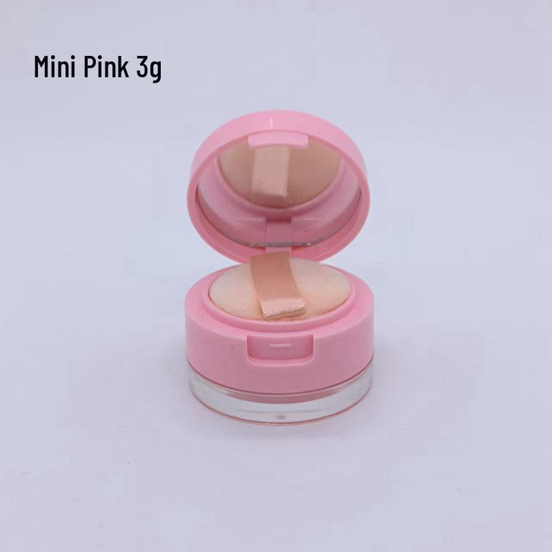 Praktische runde Kosmetiketui mit Klappdeckel für 3g/5g loses Puder oder Rouge