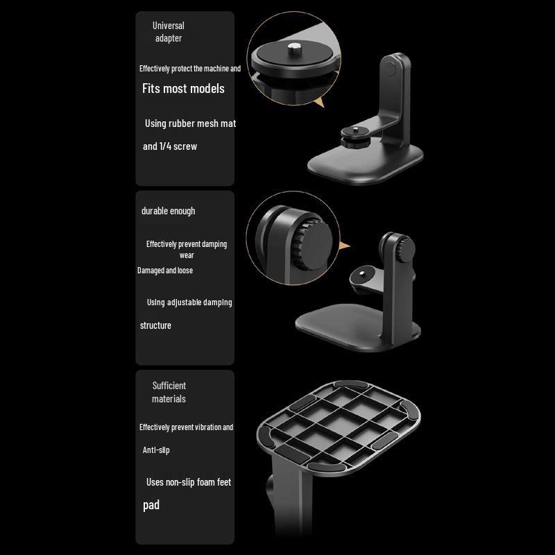 360° Pan-Tilt Rotating Projector Stand for Ceiling and Desktop Mounting