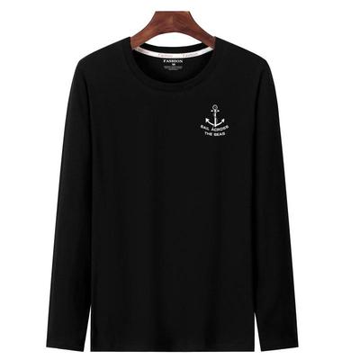 Herren Slim Fit Langarm Rundhals T-Shirt - Frühling/Herbst Trendige Freizeitkleidung