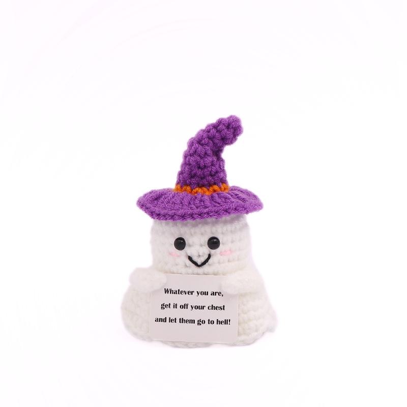 Crochet Halloween Decoration - Yarn Plush Ornament for Party and Home Decor