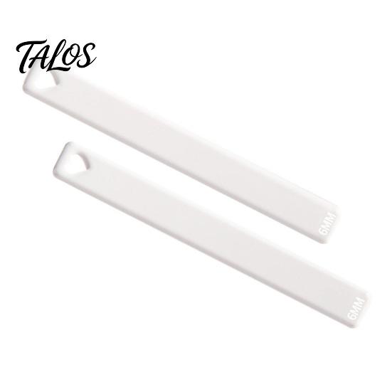 Acrylic Clay Depth Guide 1 Pair Polymer Guide, 2/3/4/5/6mm Pottery Rolling Pin DIY Tools Transparent Thickness Ruler for Rulers