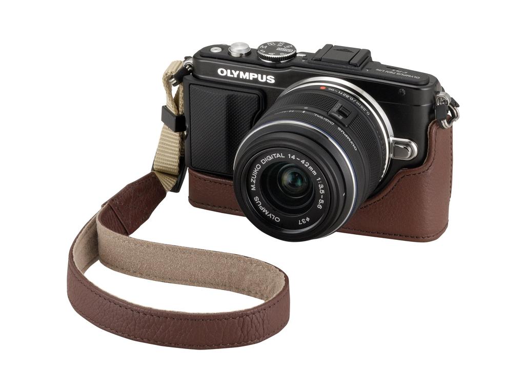 OLYMPUS Body Jacke für PEN E-PL6E-PL5E-PM2, Braun, CS-38B BRW