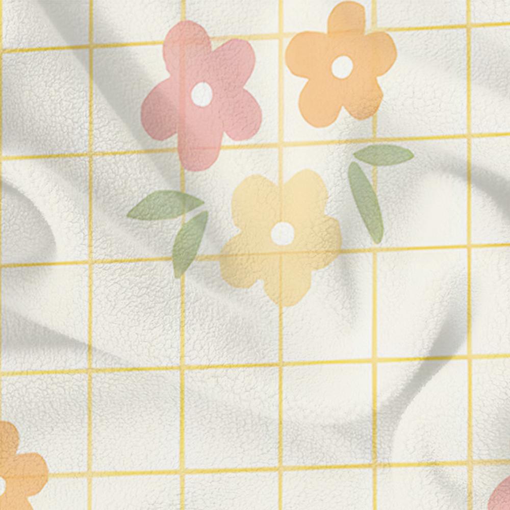Vivid Poppy Floral Soft Flannel Blanket Breathable Warm Throw for Office Car Sofa Kids Room Birthday Xmas Gift