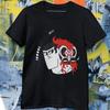 Samurai Oni Mask Graphic T-Shirt Japanese Katana Anime Streetwear Tee