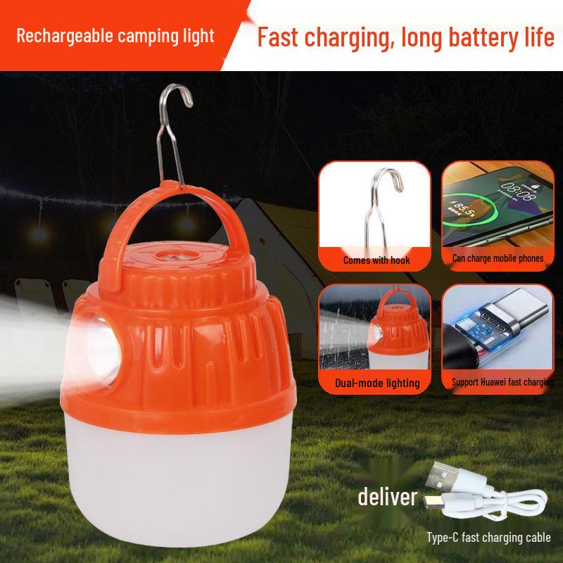 Solar Rechargeable Camping Light with Ultra-Long Battery Life for Emergency and Mobile Use.
