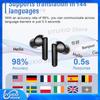 TWS AI Language Translation Earphone for Business Travel Real Time Translator Earbuds with 144 Online Languages 3 in 1 Ear