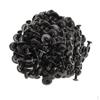 100x Car Bumper Clips Screws Push Type Fastener Rivets Set Black