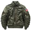Giacca da baseball da pilota dell'Aeronautica 726 - Collo alto, stile workwear, resistente a graffi e usura, capospalla sottile.