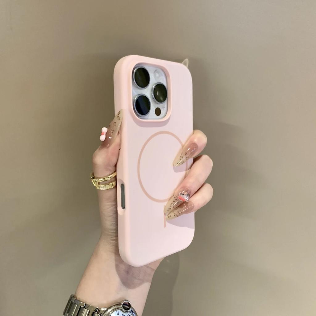 Applicable To Apple IPhone 16 Promax Mobile Phone Case New 16 Liquid Silicone MagSaf Magnetic Suction Full Package Anti Fall