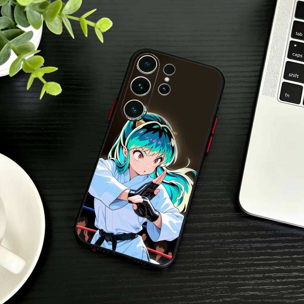 LUM Anime U-Urusei Y-Yatsura Phone Case For Samsung S26,S25,S24,S23,S22,S30,S21,Ultra,Plus,FE 5G Black Soft Cover