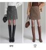 Elegant Coco Style Rhinestone High-Waisted A-Line Skirt - 2025 Autumn/Winter Petite Fashion