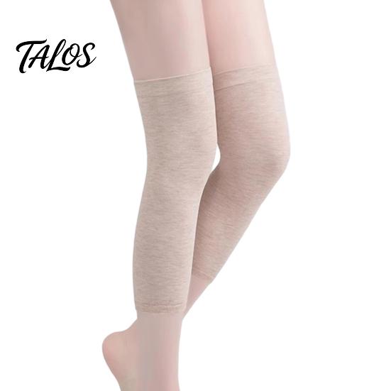 Air Conditioned Room Knee Warmers Soft for Cold Protection, Breathable Cotton Leg Sleeves, Anti Unisex Sleeves Slip Warmers, Elastic Thermal