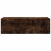 TV Wall Cabinet Smoked Oak 100x30x30 cm Engineered Wood