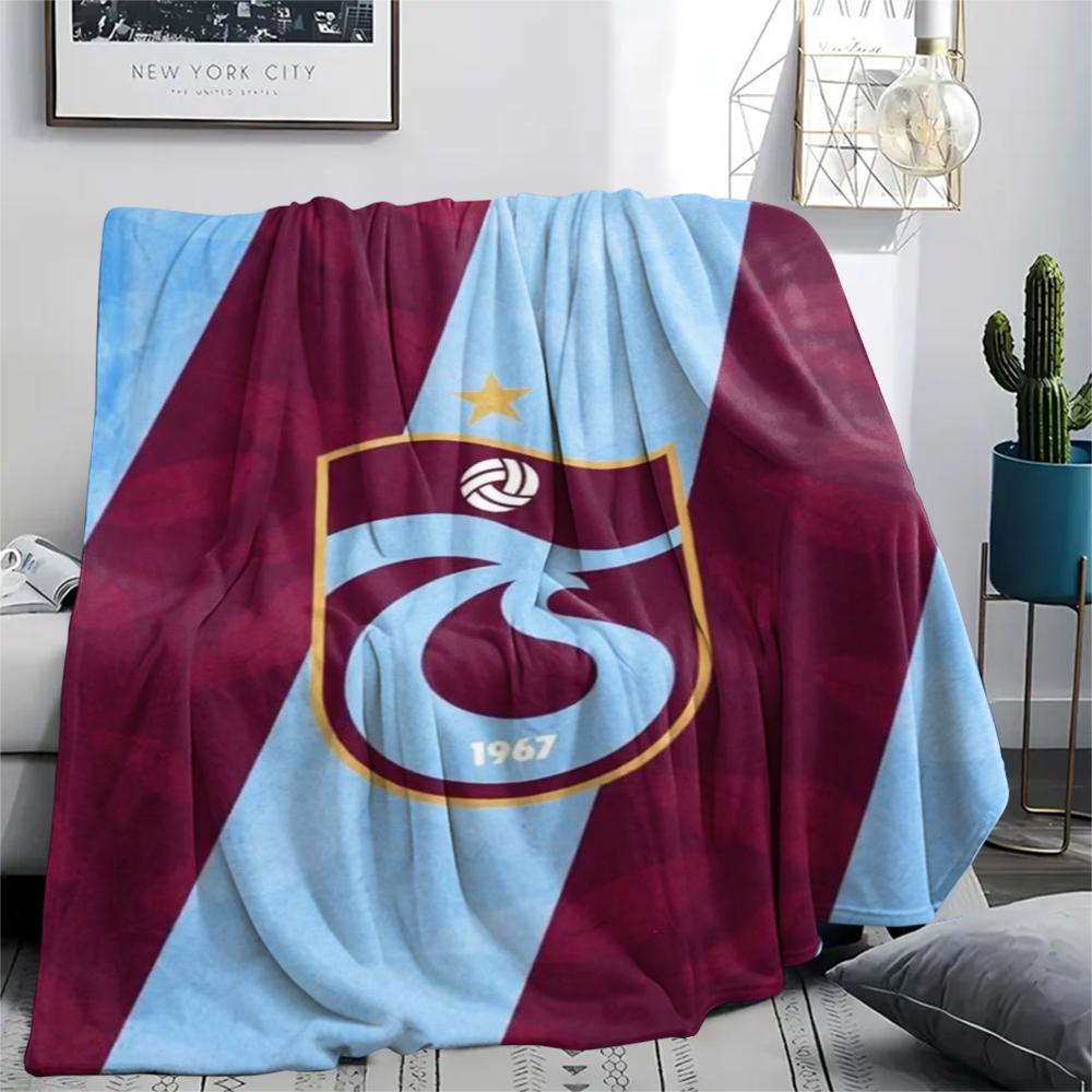 1PC Trabzonspor FC Print Flannel Blanket, High Quality Comfortable for All Seasons, Home Decor, Warmth and Comfort, Perfect for Christmas Gifts228