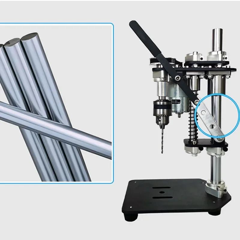Hjem Liten Micro Benk Drill Desktop Mini Bærbar Bracket Desktop 220v AC Precision Gjør-det-selv Variabel Speed ​​Drilling Machine