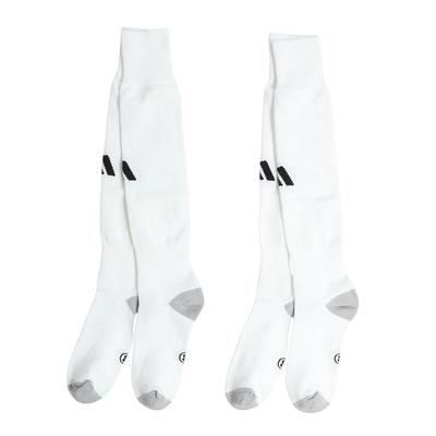 adidas Milano 23 Futbol Boyutu Boyut Beyaz Çoraplar, L, Unisex, KPW74, (JD1903)
