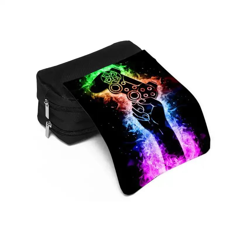 Game Controller in Hand Double Flip Pen Case for Boy and Girls Best Gift 3D Cartoon Pencil Pouch School Pencil Bag for Children