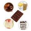 WTEMPO 1PC Coffee Simple 26 Cavities Silicone Mold Chocolate Ice Cube Large Letter Mold Handmade Cake Baking Mold Cold Product Making Mold