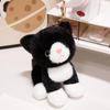 Cute Stuffed Kitty Plush Toy Soft Colorful Cat Animal Doll with Heart Pendant 1Pcs for Bedside Decor Kids Graduation Gift