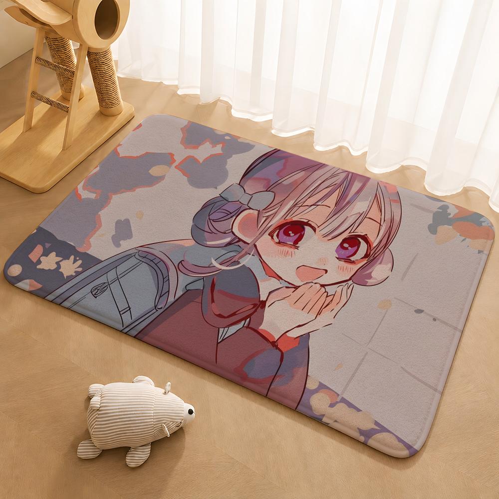 Animation Toilet-bound Hanako-kun Floor Mat Floor Mat Soft Flannel Non-Slip Door  Rug for Living Room