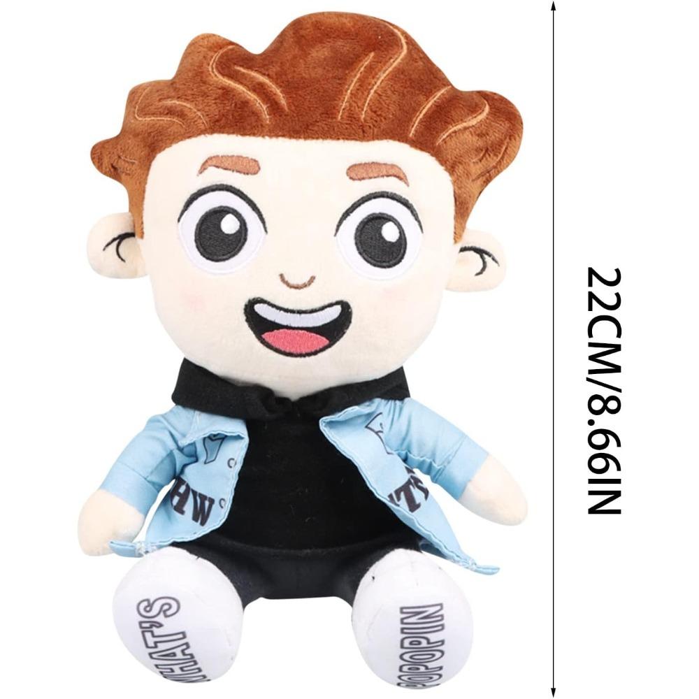 Plush plush toy game plush doll cartoon cute blue clothes stuffed doll