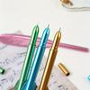 6pcs 0.5 Mm Black, Creative Color Retro Feather Neutral Pen