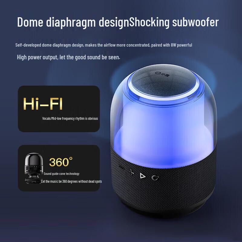 Xiaodu Smart Bluetooth Speaker with RGB Lighting
