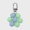 BUBBLE FLOWER Key Ring 'MINT SKY'