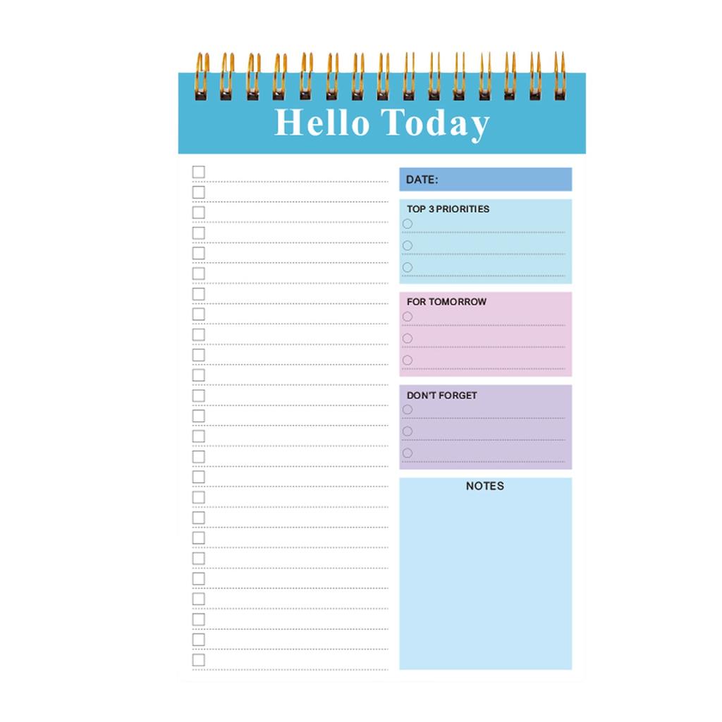 To Do List Notepad For WorkTear Off Spiral Daily Planner Checklist Notebook Organizer Planning Perfect For Enhanced Productivity