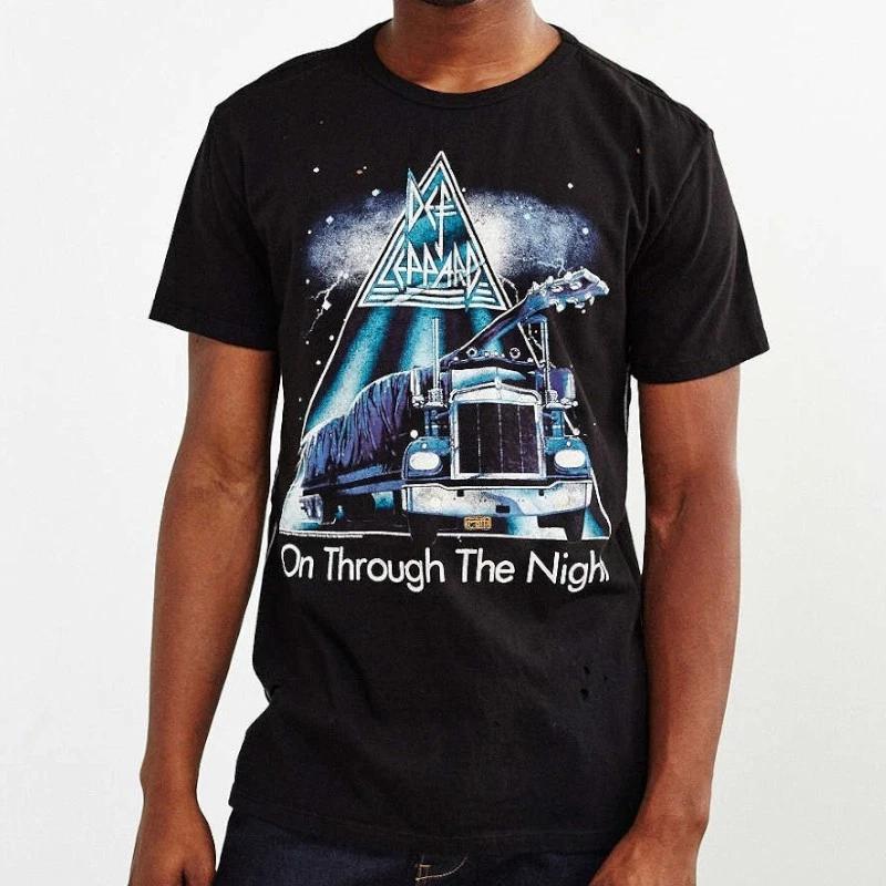 Def Leppard Official Shirt On Through the Night Trunk LTD Made in USA Premium Fa