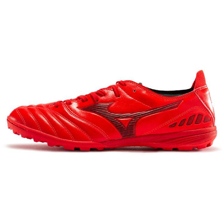 Mizuno Morelia Neo 3 AS Round Toe Lace-Up TF (Rubber Studs) Slip-Resistant Durable Balanced Soccer Shoes Men Soccer Shoes Red P1GD208460