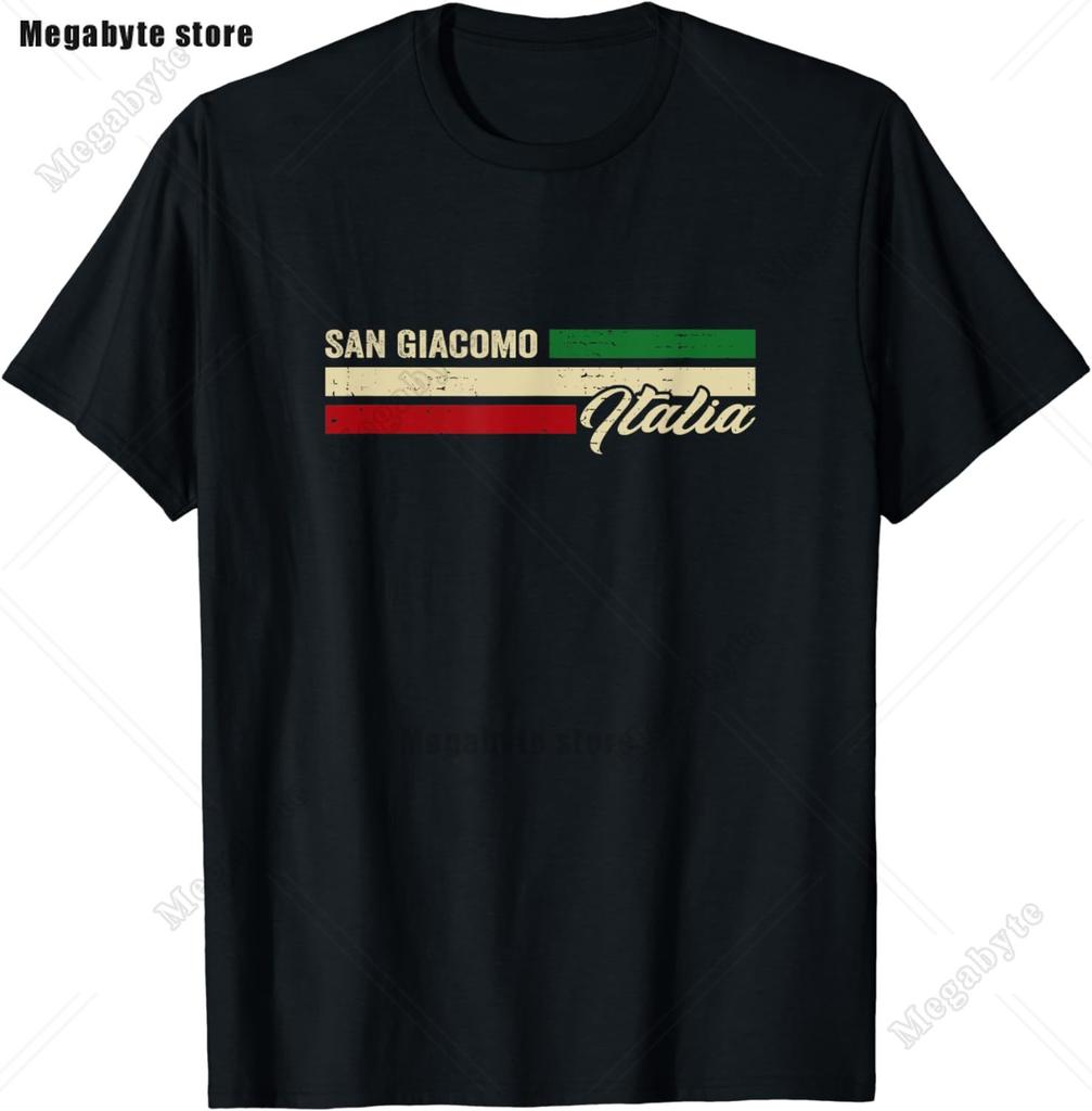 Italia TShirt Italy Flag Coat of Arms Tee Shirt Repubblica Italiana Italian Heritage Vintage T Shirt Guys Streetwear Crew Neck