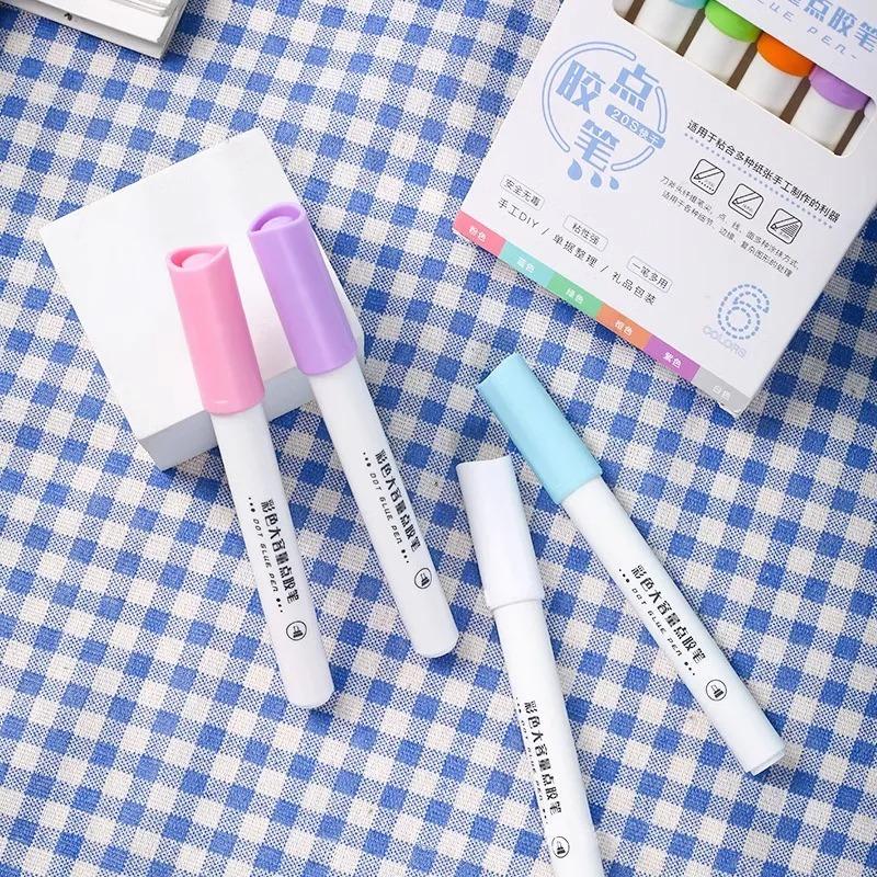 Fast Dry Glue Stick Color Jelly Solid Pen Shape Large Capacity Children Diy Journal Notebook Tool Student Office Cute Stationery