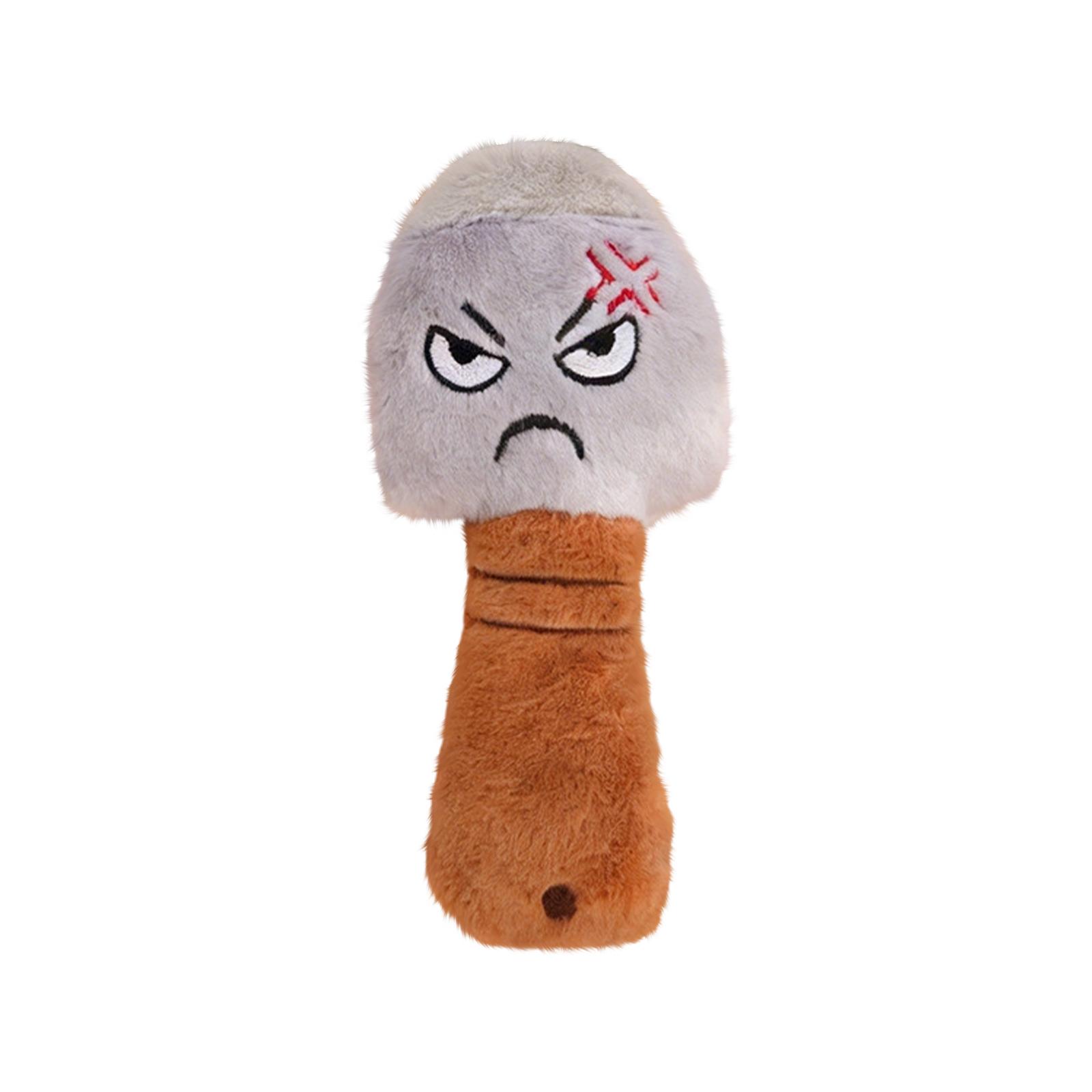 

Durable Plush Dog Toy Chewable Knife Shape Soft Stuffed Pet Toy for Interactive Play and Training One Size