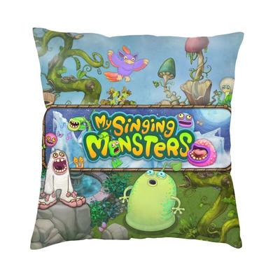 My Singing Monsters Square Pillow Case Decoration Adventure Video Game Cushions Throw Pillow for Sofa Doublesided Printing