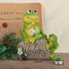 Resin On Stone Figurine, Natural Garden Decor with Vivid Cute Design, for Indoor Outdoor Lawn Courtyard Hotel Kindergarten Decor