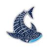 Cartoon Sparkling Underwater Marine Creatures Enamel Pins Glitter Dolphins Manta Ray Seahorse Sharks Whale Brooch Jewelry Badges