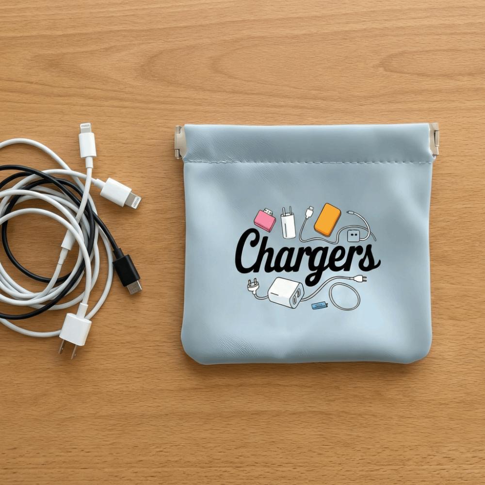 Durable Mini Square Handbag Self-closing Spring Makeup Lipstick Bag Small Item Bag  Travel