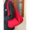 Folded Drawstring Cloud-shaped Bag - Large Capacity, Laid-back Style, Single Shoulder Crossbody Bag, Commuting Bag