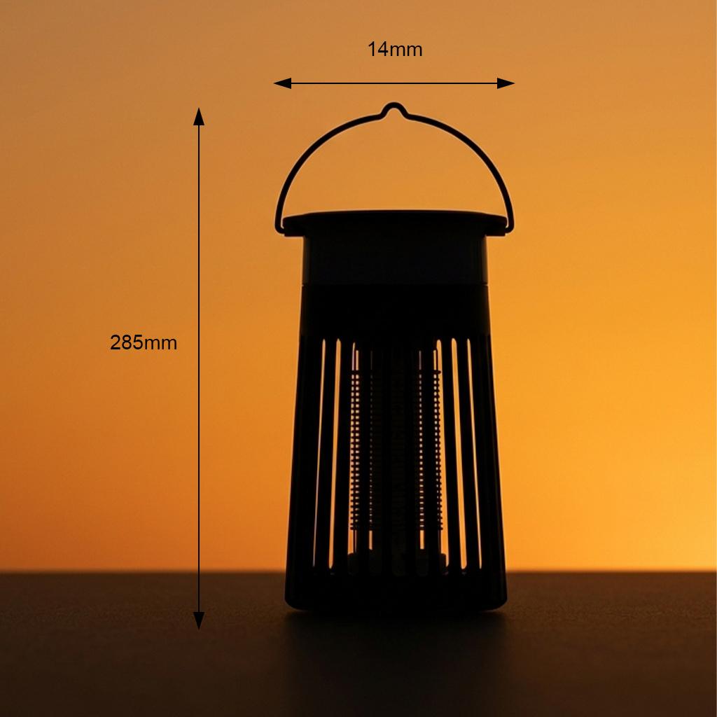 Leistungsstarker IP65 Wasserdichter Solar-Insektenvernichter für den Außenbereich, Mückenbekämpfer für Garten, Balkon und Camping mit 4200mAh