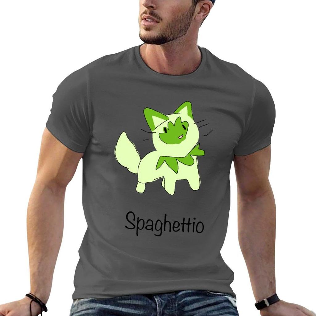 Spaghettio The Cat Tshirt Anime T Shirts For Unisex T Shirt For Unisex 100 Percent Cotton Funny T Shirts Unisex Tshirt