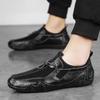 FashionPlus Size 38-46 Handmade Leather Shoes Men Handmade Shoe Casual Loafers Soft Breathable Flats Shoes Men's Moccasins for Driving