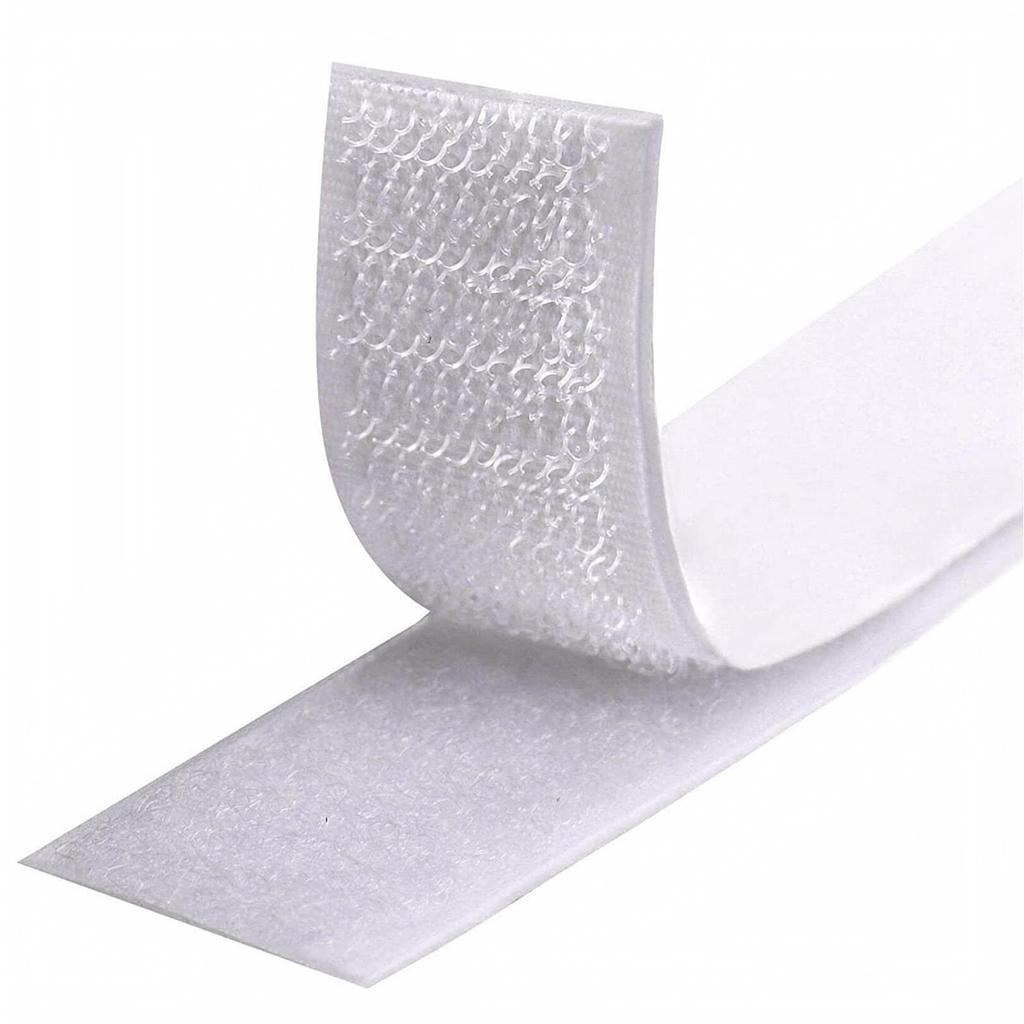 2 Hook and Loop Tape with Self-Adhesive Backing, 1m Nylon Sticky Back Strips for Home and