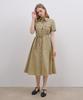 Mind Bridge Woman [W] Belted Shirt Long Dress - 2 Colors
