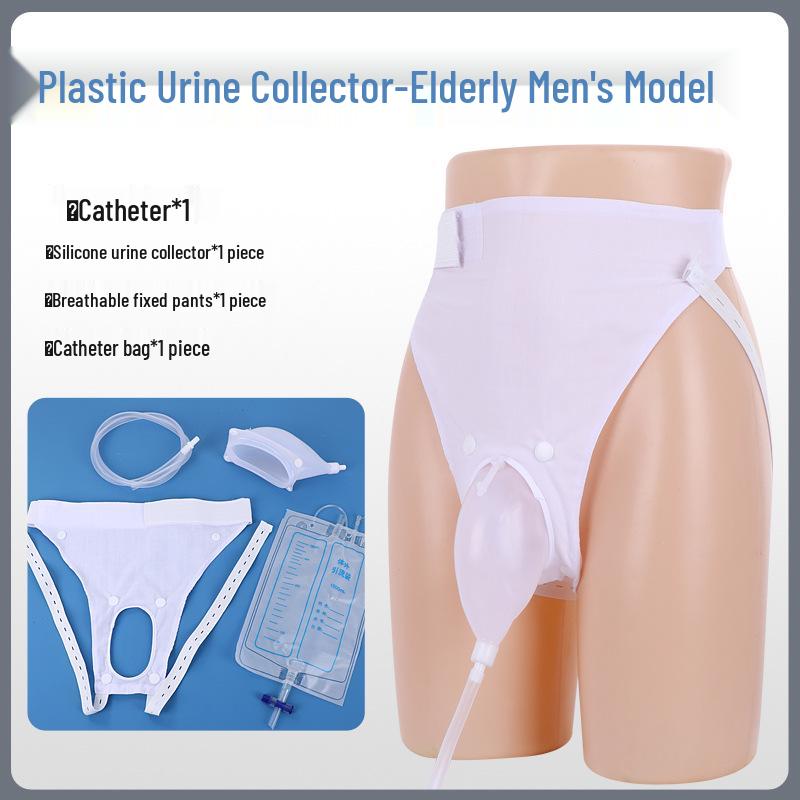 Prodyšné silikonové spodní prádlo pro sběr moči pro ležící muže a ženy